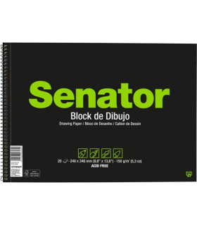 BLOC DIBUJO SENATOR PP A3 150g