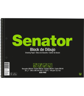 BLOC DIBUJO SENATOR PP C/REC Fº PROL. 2T