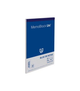 BLOC DE NOTAS UNI MEMOBLOC A5 80h CD.4