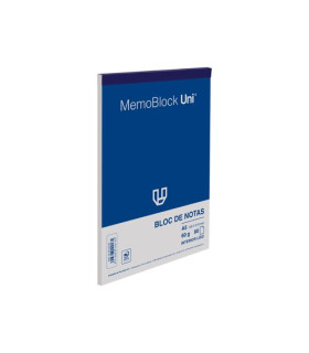 BLOC DE NOTAS UNI MEMOBLOC A5 80h LISO