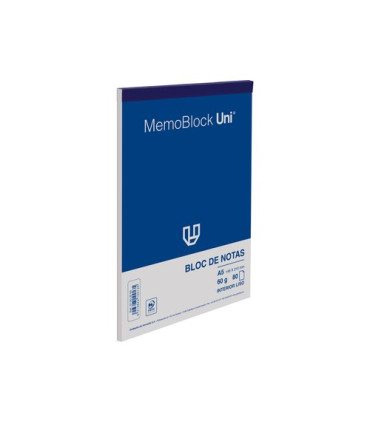 BLOC DE NOTAS UNI MEMOBLOC A5 80h LISO