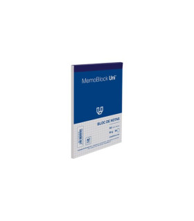 BLOC DE NOTAS UNI MEMOBLOC A6 80h CD.4