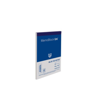 BLOC DE NOTAS UNI MEMOBLOC A6 80h LISO