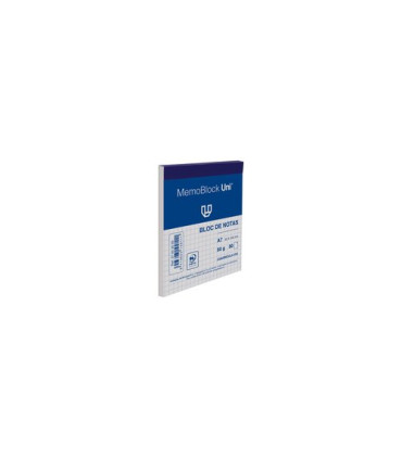 BLOC DE NOTAS UNI MEMOBLOC A7 80h CD.4