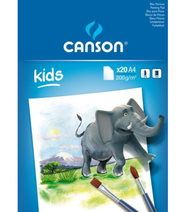 BLOC PINTURA GU-CAN KIDS A4 20h 200g
