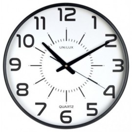 Reloj Pared Unilux Maxi Pop Negro 37,5 Cm ? (Pila Incluida)
