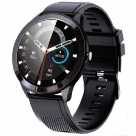 Reloj Smartwatch Leotec 1,28" Multisport Wave Negro Pantalla Redonda