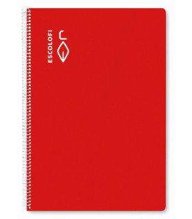 BLOC ESCOLOFI A4 80h DOTS 90g ROJO