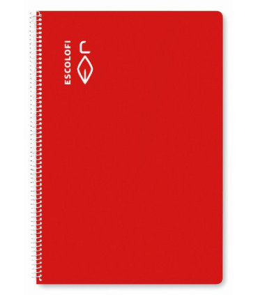 BLOC ESCOLOFI A4 80h DOTS 90g ROJO