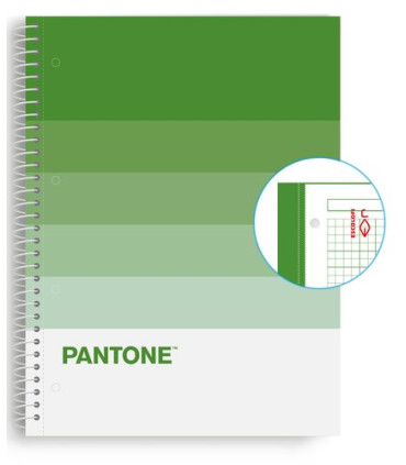 BLOC ESCOL.PANTONE A4 SPEAKS 80h 5x5 NT