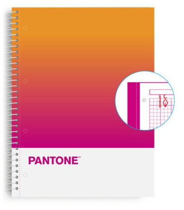 BLOC ESCOL.PANTONE A4 TOGET. 80h 5x5 CR