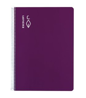 BLOC ESCOLOFI A4 80h CD.4 70g VIOLETA
