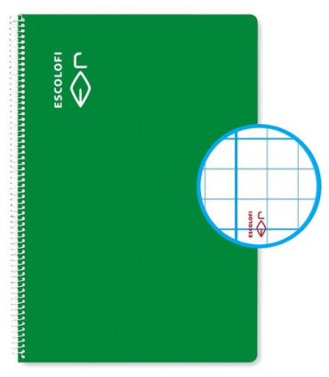 BLOC ESCOLOFI Fº 100h PAUTA 3 70g VERDE