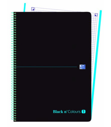 BLOC OXF. EU.BOOK 1 PP A4 80h CD.5 TURQ