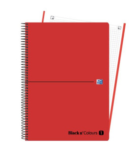 BLOC OXF. EU.BOOK 1 PP A4 80h CD.5 ROJO