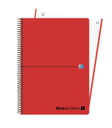 BLOC OXF. EU.BOOK 1 PP A4 80h CD.5 ROJO