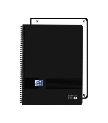 BLOC OXF. EU.BOOK 1 A4 80h CD.5 NEGRO