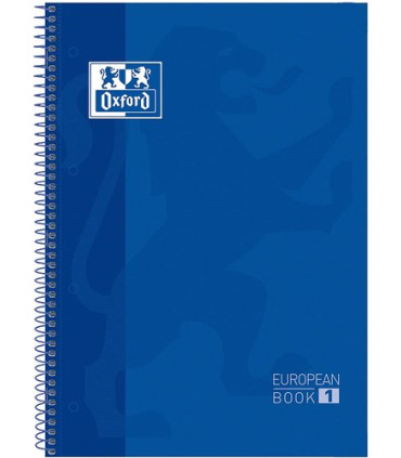 BLOC OXF. EU.BOOK 1 A4 80h HZ. AZUL OSC