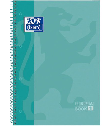 BLOC OXF. EU.BOOK 1 A4 80h HZ. VERDE M