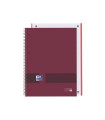 BLOC OXF. EU.BOOK 1 A4 80h CD.5 BURDEOS