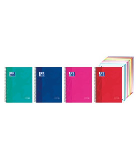 BLOC OXF. EU.BOOK 10 A4 200h CD.5 COL.(4