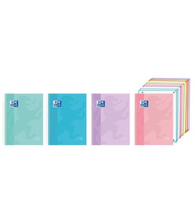 BLOC OXF. EU.BOOK 10 A4 200h CD.5 COL.(4