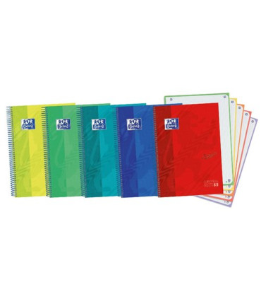 BLOC OXF. EU.BOOK 5 A4 120h CD.5 COL.(5