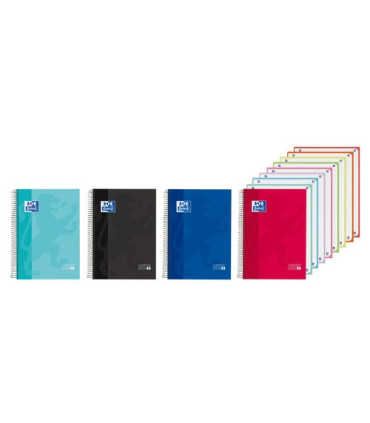 BLOC OXF. EU.BOOK 8 A4 160h CD.5 COL.(4