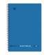 BLOC PAPYRUS UNICLAS 4º 80h HORZT. AZUL