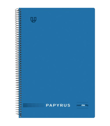 BLOC PAPYRUS UNICLAS 4º 80h HORZT. AZUL