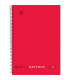 BLOC PAPYRUS UNICLAS 4º 80h HORZT. ROJO