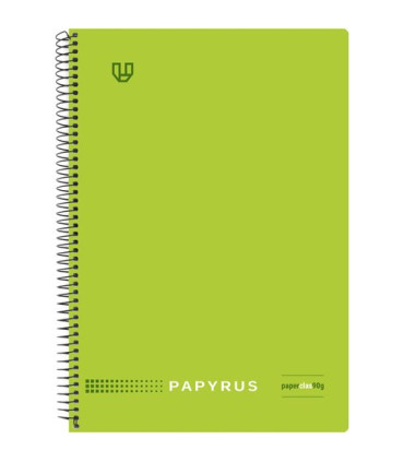 BLOC PAPYRUS UNICLAS 4º 80h HORZT. VERDE