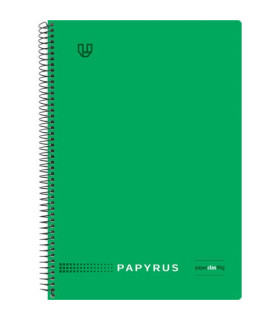 BLOC PAPYRUS UNICLAS 4º 80h LISO VERDE O