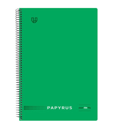 BLOC PAPYRUS UNICLAS 4º 80h LISO VERDE O