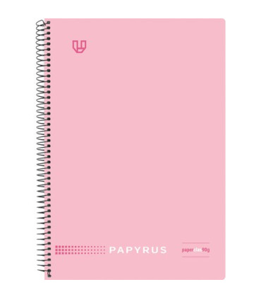 BLOC PAPYRUS UNICLAS 4º 80h 3.5 ROSA SOF