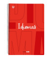 BLOC UNI. PP Fº 80h CD.4x4 IDIOM.ROJO