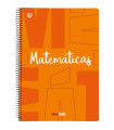 BLOC UNI. PP Fº 80h CD.4x4 MATE.NARANJA