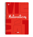 BLOC UNI. PP Fº 80h CD.4x4 MATE.ROJO