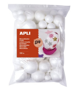 BOLAS POLIESPAN APLI SURT. B/100