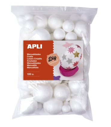 BOLAS POLIESPAN APLI SURT. B/100