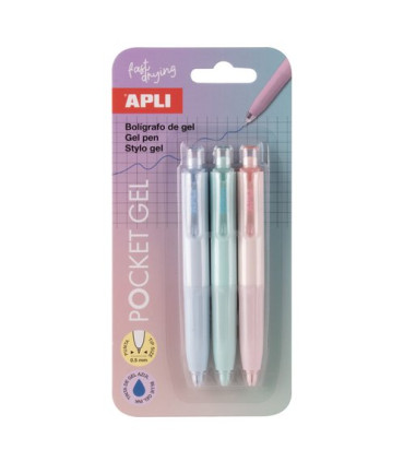 BOLIGRAFO APLI MINI GEL BILSTER DE 3