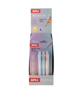 BOLIGRAFO APLI MINI GEL B/3 EXP.12