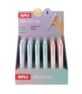 BOLIGRAFO APLI MINI GEL SURT. EXP.36