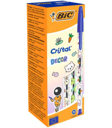 BOLIG.BIC CRISTAL KAWAII AZUL CAJA 20