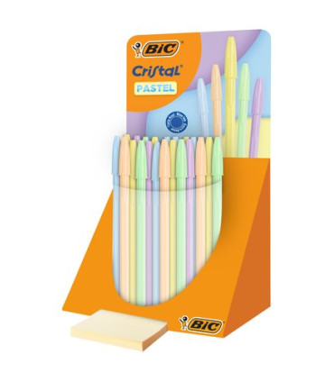 BOLIG.BIC CRISTAL PASTEL EXP. DE 40