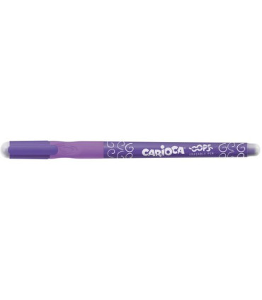 BOLIGRAFO BORRABLE CARIOCA OOPS MALVA