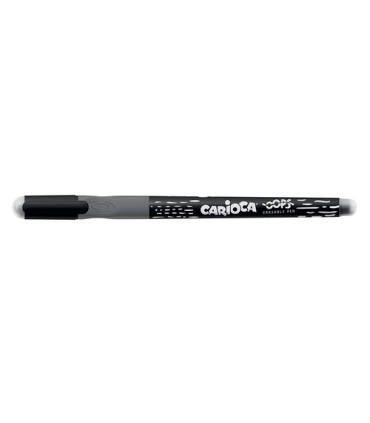 BOLIGRAFO BORRABLE CARIOCA OOPS NEGRO