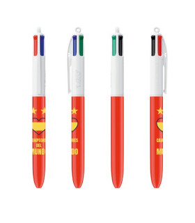 BOLIGRAFO 4 COL.BIC CAMPEONES CAJA.25