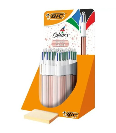 BOLIGRAFO 4 COL.BIC ROSE GOLD EXP.20