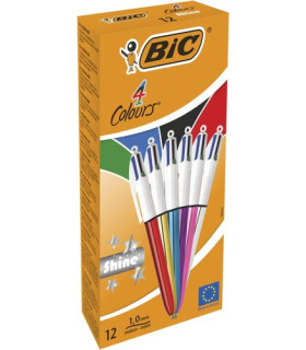 BOLIGRAFO 4 COL.BIC SHINE SURT.